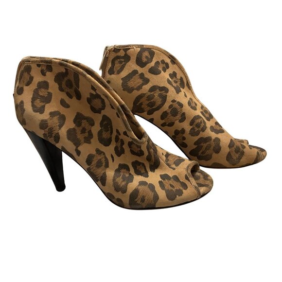 Vince Camuto Animal Print Ankle Booties - Picture 8 of 9